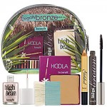 a makeup bag with various items