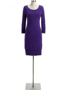 a purple dress on a mannequin