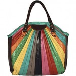 a colorful purse with a handle