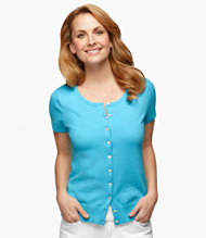 a woman in a blue shirt