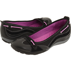 a pair of black and pink shoes