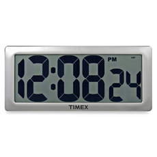 a digital clock with numbers