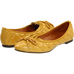 a pair of yellow shoes