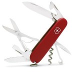a red swiss army knife