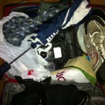 a suitcase full of items