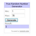a screenshot of a random number generator