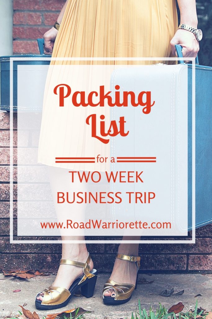 Packing list 2 week business trip
