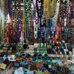 a display of colorful beads and bracelets
