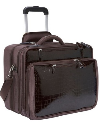 Travel bag of the week: Francine Collection Croco Roller Carrying Case ...