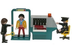 Playmobil TSA check point toy