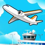 a cartoon airplane flying over a ship