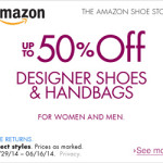 a discount coupon for a shoe store