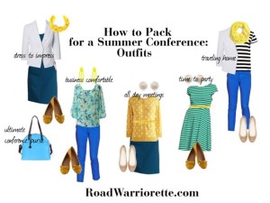 How to Pack for a Summer Conference - Road Warriorette