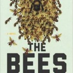 a book cover with bees