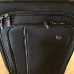 a close up of a suitcase