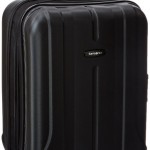 a black suitcase with a white background
