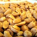 a close-up of peanuts
