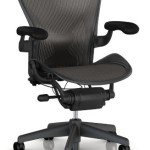 a black chair with arms
