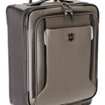 a grey and black suitcase