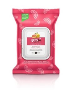 a pink package of facial wipes