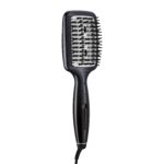a black hair brush with black handle