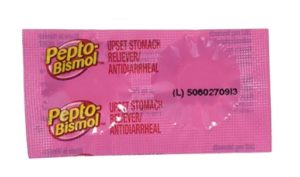 a pink packet of anti-inflammatory medicine